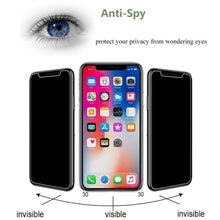 Load image into Gallery viewer, 3Pcs Full Cover Black Edge Anti-spy Tempered Glass Private Screen Protector For iPhone 14 13 12 11 Pro MAX X XS Max XR 7 8 Plus Tempered Glass Full Glue Edge to Edge scratchproof Guard Screen Guard for iPhone