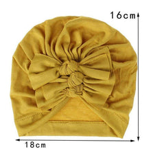 Load image into Gallery viewer, Modern Handamde Toddler Baby Boys& Girls Turban Head Wrap Beanie Cotton Hat Solid Cap Headband For Kids