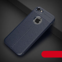 Load image into Gallery viewer, Soft Silicone Leather Flexible Back Cover for iPhone 6 Shockproof Case For iPhone Case Luxury Leather Soft For iPhone 5s Cover Luxury Men Black Business Case For Iphone