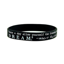 Load image into Gallery viewer, Dream Greatness Believe Motivation Silicone Rubber Bracelets Perfect Gift For Men And Women Cool Style