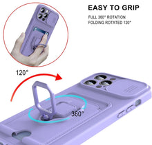 Load image into Gallery viewer, Lightweight Heavy Duty Protective Case With Rotatable Kickstand Ring For iPhone 13 14 Case Magnetic Ring Holder Cover for iPhone 12 11 14 Pro Wallet Card Armor iphone Case