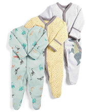 Load image into Gallery viewer, 3Pcs Baby unisex Rompers Long Sleeve Sleep suit Cartoon Jumpsuit Baby Pajamas Stes For Kids Between 0-12Months