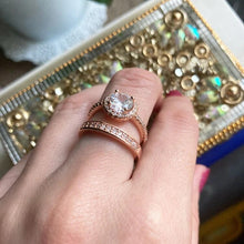 Load image into Gallery viewer, Wedding Engagement Promise Rings For Women Female Silver Color Women's Ring With Stone Zirconia Aesthetic Accession Jewelry R319