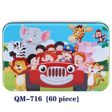 Load image into Gallery viewer, New 60 Pieces Wooden Puzzle Kids Toy Cartoon Animal Wooden Puzzles Child Early Educational Learning Toys for Christmas Gift