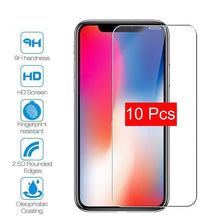 Load image into Gallery viewer, 10 Pieces Tempered Glass For iPhone 11 Pro Max 6 6s 7 8 Plus 5 5s SE 2020 Screen Protector Film For iPhone 12 Pro X XS Max XR 4s Shatterproof Tempered Glass for iPhone