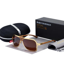 Load image into Gallery viewer, Brand Designer Driving Sunglasses for Men Polarized Sunglasses Men in Aviation Retro Design With High Quality Full Metal Frame and UV400 Protection
