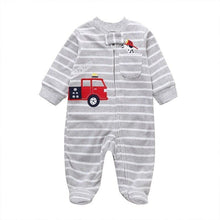 Load image into Gallery viewer, Modern Cartoon Unicorn Baby Girl Jumpsuit Footies Romper For Newborn Boy and Girls In Trend Design