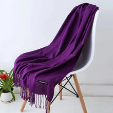 Load image into Gallery viewer, 2022 Tassel Women’s Scarf – Designer Shawl, Wrap & Hijab Pashmina