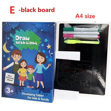 Load image into Gallery viewer, Educational Toy Drawing Board Tablet Graffiti 1pc A4 A3 Led Luminous Magic Raw With Light-fun