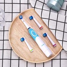 Load image into Gallery viewer, Modern Rotation Proffesional Electric Toothbrush with 4 & 8 Replacement Heads Deep Clean Battery Operated Tooth Brush Teeth Whitening Teethbrush For Adults