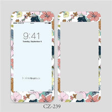 Load image into Gallery viewer, 3D Curved Edge Tempered Glass for iPhone 6 6s 7 8 Plus Fashion Flowers Pattern Screen Protector Protective Film Tempered Glass Screen Protector Designed for iPhone