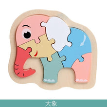 Load image into Gallery viewer, Wooden Children Colorful Animal Stevvex Puzzle for Toddler Creative Puzzle Early Educational Toys for Boys and Girls 2-4