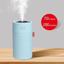 Load image into Gallery viewer, Wireless Air Humidifier USB Portbale Aroma Diffuser 2000mAh Battery Rechargeable Umidificador Essential Oil Humidificador Mist Maker