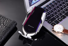 Load image into Gallery viewer, Automatic Luxury Clamping 10W Wireless Charger Car Phones Holder Smart Sensor Air Vent Mount Mobile Phone Stand