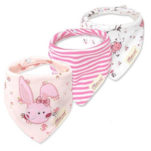 Load image into Gallery viewer, Moder 3PCS Baby Bibs Bandanna Lot Cotton Multi-style Triangle Cartoon For Infant Boys And Girls