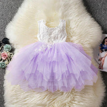 Load image into Gallery viewer, Luxury Modern Flower Newborn Baby Dress New Summer Cute Baby Girls Clothes Tulle Lace Infant Party Clothing Dress For Girls