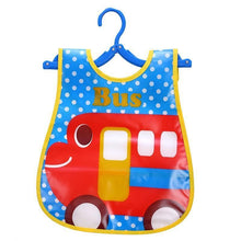 Load image into Gallery viewer, Modern Interesting Cartoon Adjustable Baby Bibs Waterproof Lunch Feeding Bibs Baby Cartoon Feeding Cloth Children Bib For Kids