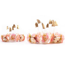 Load image into Gallery viewer, Luxury Modern Brazil Stlye Baby and Mother Feather Flower Headdress Headwear European Flower Headband For Mother and Daughter