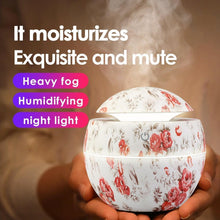Load image into Gallery viewer, Mini Air Humidifier Ultrasonic USB Aroma Wood Grain LED Night Light Electric Essential Oil Diffuser Aromatherapy Home