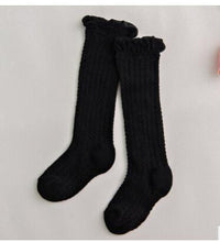 Load image into Gallery viewer, Non-slip Cotton Princess Knee High Long Skin-friendly Socks With Bow Mesh Newborn For Baby Girls