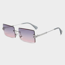 Load image into Gallery viewer, Fashion Rimless Women Trendy Small Rectangle Sunglasses With High Quality metal frame And UV400 Protection