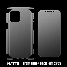 Load image into Gallery viewer, 360 Front+Back Full Body Film On the Screen Protector For iPhone 14 13 Pro Max 12 Temper Film Premium HD Clarity Anti-Fingerprint/Scratch Screen Protector 11 Mini Ultra Thin Matte Clear Cover