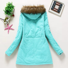 Load image into Gallery viewer, Winter women coat 2019 Women's Parka Casual Outwear Military Hooded fur Coat Down Jackets Winter Coat for Female CC001