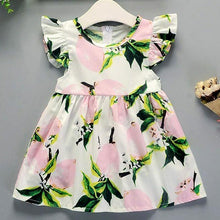 Load image into Gallery viewer, Baby Summer New Children Female Cotton A-Line Dress Kids Clothes Floral Princess Tutu Dresses For Girls