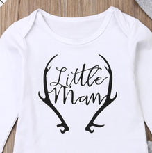 Load image into Gallery viewer, Newborn Baby Boy Clothes Costume Little Man Romper+Deer Leggings+Hat Warm Outfit Baby Boy Infant Clothes In elegant Modern Design