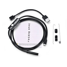 Load image into Gallery viewer, 7mm Endoscope Camera Flexible IP67 Waterproof Micro USB Inspection Borescope Camera for Android PC Notebook 6LEDs Adjustable