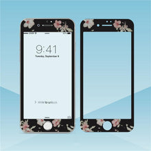 Load image into Gallery viewer, Flowers Cartoon Screen Protector For iPhone 13 12 11 Pro Max Soft Edge Tempered Glass on For iPhone XS MAX XR 7 8 PLUS Lovely Easy Installation Frame 9H Hardness Full Coverage Bubble Free Cute Lovely Cherry Blossom Design Glass For iPhone