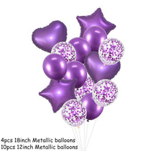 Load image into Gallery viewer, 14Pcs Multi Confetti Balloons For Happy Birthday Party Balloons In Several Luxury Variant Helium Ballons For Celebrations for Boy Girls and Babies party