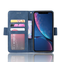 Load image into Gallery viewer, Wallet Cases For iPhone XR Case Magnetic Closure Flip Cover For iPhone X XS Max Leather Card Photo Holder Phone Bags PU Leather Flip Case Cover Stand Pocket for iPhone
