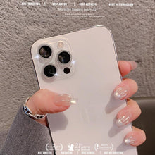 Load image into Gallery viewer, Camera Lense Protection Glass Large Glitter Stone Camera Protector For iPhone 13 Mini 14 Pro Max luxury Glitter Diamand Camera Lens Protectors Camera Metal Ring Glass For iPhone 11 Protective Cap