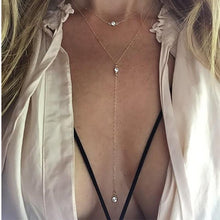 Load image into Gallery viewer, Modern Vintage Multilayer Crystal Gold Choker Pendant Necklace For Women Luxury Jewelry Perfect Gift Cool Style