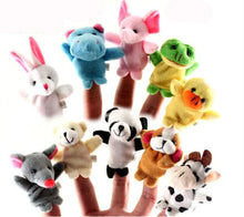 Load image into Gallery viewer, Hand Finger Puppets Plush Set – Animal Cartoon Toys for Kids