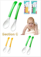 Load image into Gallery viewer, Baby Soft Silicone Spoon Infant Feeding Spoon Utensils Auxiliary Food Spoon Learn Eat Training Soft Spoon Children Tableware