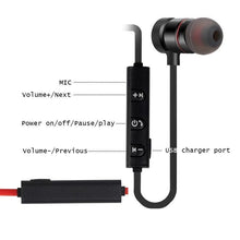 Load image into Gallery viewer, Luxury Modern New 5.0 Bluetooth Earphone Sports Neckband Magnetic Wireless earphones Stereo Earbuds Music Metal Headphones With Mic For All Phones