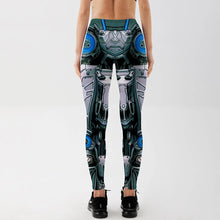 Load image into Gallery viewer, Qickitout Leggings Machine New Women's Deformation Robot Armor Leggings Digital Print Pants Trousers Stretch Pants Drop Shipping