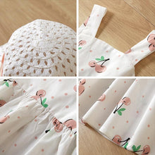 Load image into Gallery viewer, Summer Girl Kids Sleeveless Print Floral Birthday Party Princess Dress With Hat In Modern NEw Elegant Design For Girls Kids 6-24Months