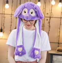 Load image into Gallery viewer, Modern Elegant Winter Interesting Girls Animals Ear Moving Jumping Hats Children and Adults Women Warm Rabbit Winter Caps In Modern Design