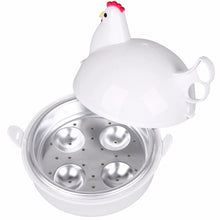Load image into Gallery viewer, New Kitchen Microwave Eggs Steamer Chicken Shaped 4 Egg Boiler Novelty Cooking Appliances Household Egg Tools Kitchen Gadgets