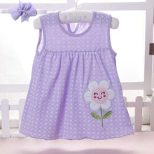 Load image into Gallery viewer, New Summer Cute Baby Girl Infant girl Princess Dress with Headband In Tutu Design With Flowers