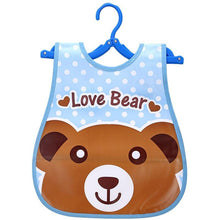 Load image into Gallery viewer, Fashion Printed Adjustable Animal Plastic Waterproof Lunch Feeding Bibs Feeding Cloth for Children In Modern Design