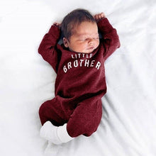 Load image into Gallery viewer, Newborn Baby Button Letter Long Sleeve Romper / jumpsuit for baby girls and boys.