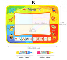 Load image into Gallery viewer, Magic Water Painting Drawing Mat & 2 Pens Doodle Board Coloring Books for Kids Children Educational Toys
