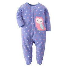 Load image into Gallery viewer, Modern Cartoon Unicorn Baby Girl Jumpsuit Footies Romper For Newborn Boy and Girls In Trend Design