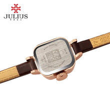 Load image into Gallery viewer, Lady Women's Watch Japan Quartz Hours Fine Fashion Dress Bracelet Leather Lovely Mini Candy Square Cute Girl Gift Julius No Box