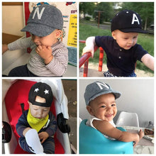Load image into Gallery viewer, Baby Boy Hat Letter Kids Baseball Cap Cotton Adjustable Sun Hats Girls Peaked Caps Summer Winter In Modern Design