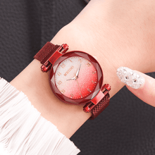 Load image into Gallery viewer, Women Magnet Buckle Gradient Color Watches Luxury Ladies Fashion Female Wristwatches For Gift Clock For Women and Girls